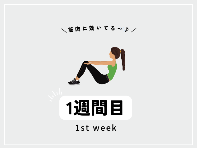 トレーニングの効果1週間目