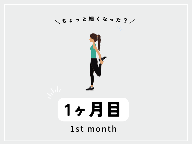 トレーニングの効果1ヶ月目