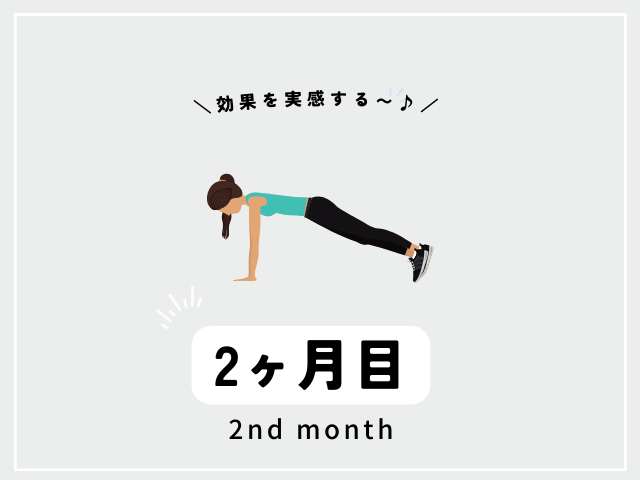 トレーニングの効果2ヶ月目